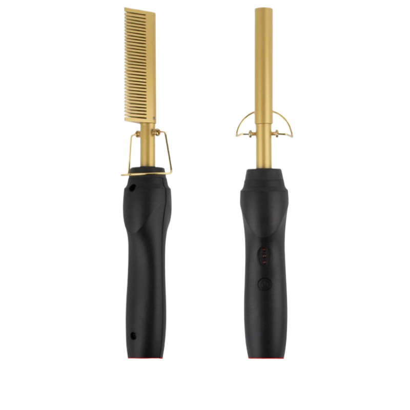2-in -1 household hair straightening curling iron