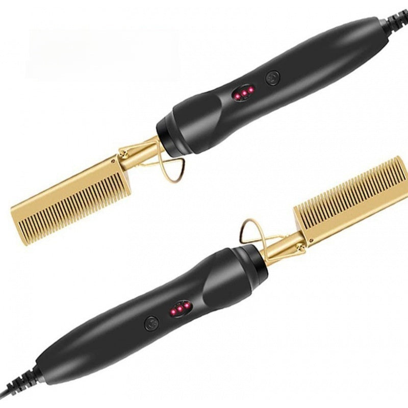 2-in -1 household hair straightening curling iron