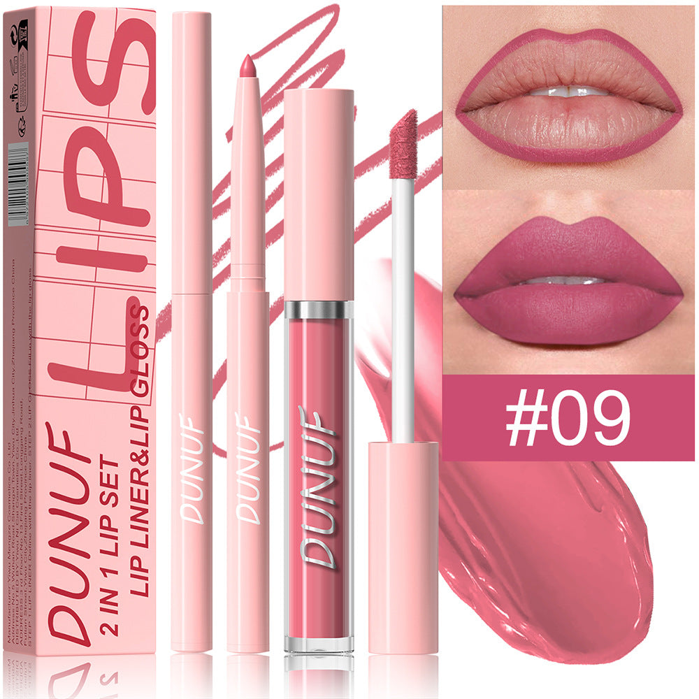 2-in-1 Lip Liner Waterproof and Long-lasting