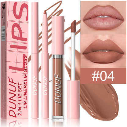 2-in-1 Lip Liner Waterproof and Long-lasting