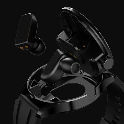 2-in-1 Smartwatch with TWS Earbuds – Waterproof Fitness Tracker with Heart Rate & Blood Pressure Monitor