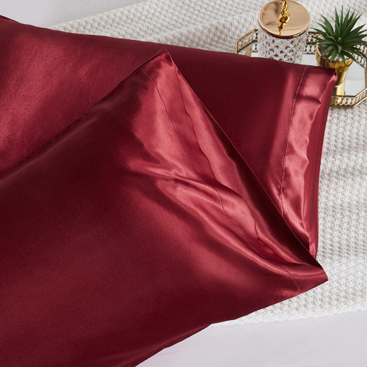2 Pack Satin silk Pillowcase pillow case pillow cover queen