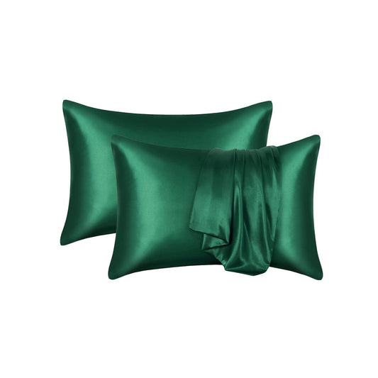 2 Pack Satin silk Pillowcase pillow case pillow cover queen