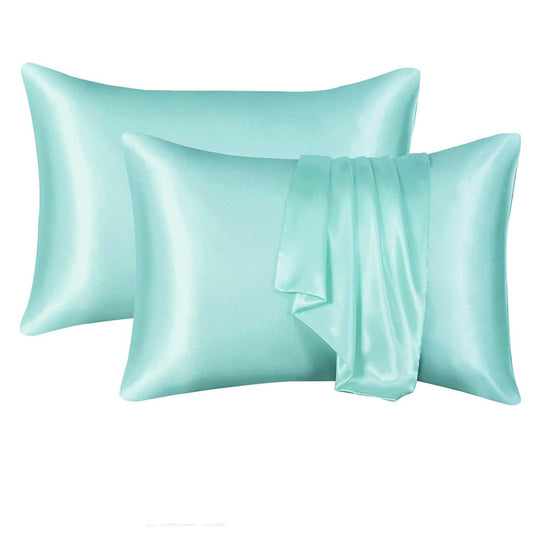 2 Pack Satin silk Pillowcase pillow case pillow cover queen