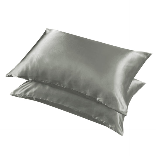 2 Pack Satin silk Pillowcase pillow case pillow cover queen