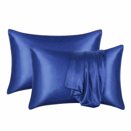 2 Pack Satin silk Pillowcase pillow case pillow cover queen