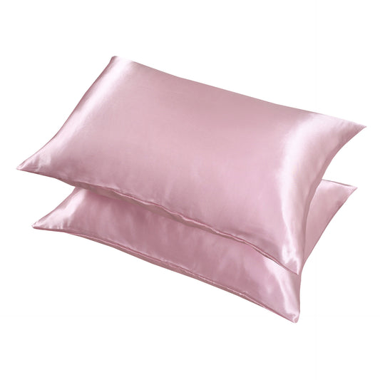 2 Pack Satin silk Pillowcase pillow case pillow cover queen