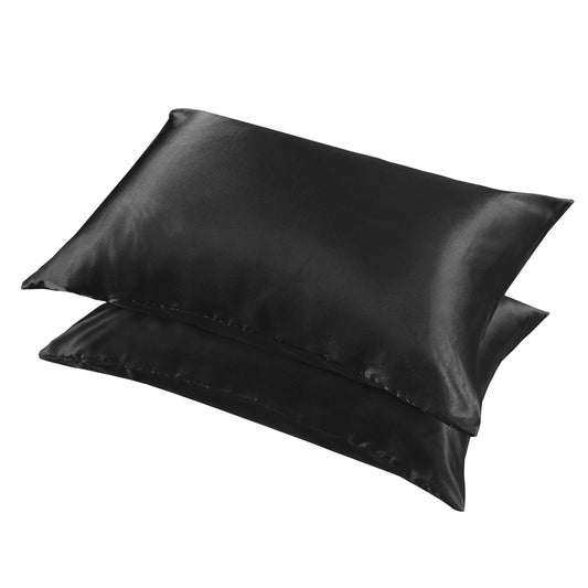 2 Pack Satin silk Pillowcase pillow case pillow cover queen