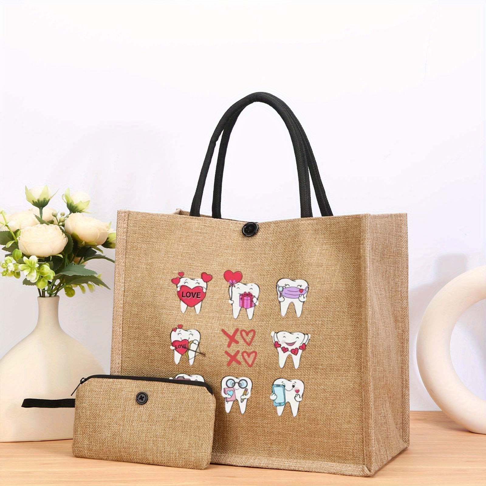 2-Piece Leopard Print Mini Handbag Set