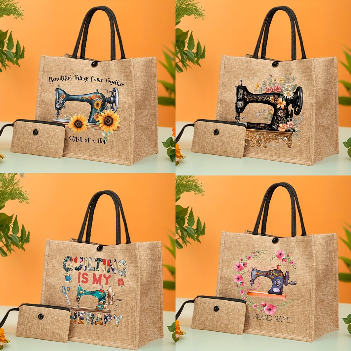 2-Piece Leopard Print Mini Handbag Set