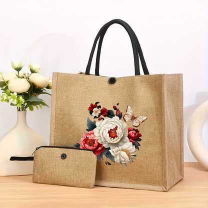 2-Piece Leopard Print Mini Handbag Set