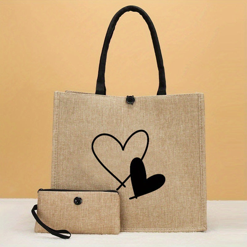 2-Piece Leopard Print Mini Handbag Set