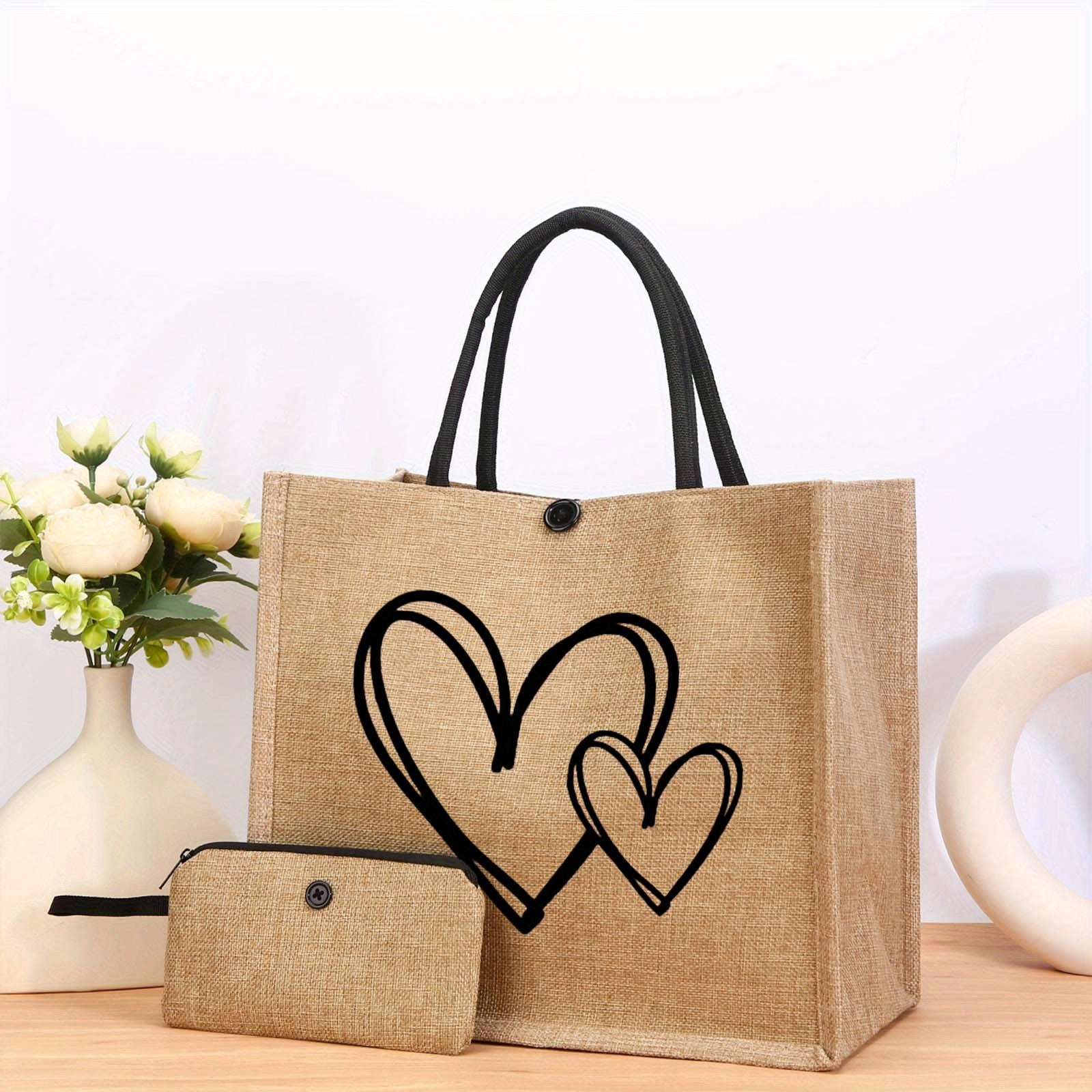 2-Piece Leopard Print Mini Handbag Set