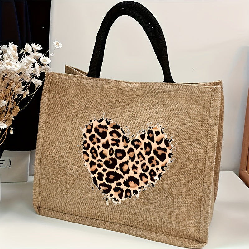 2-Piece Leopard Print Mini Handbag Set