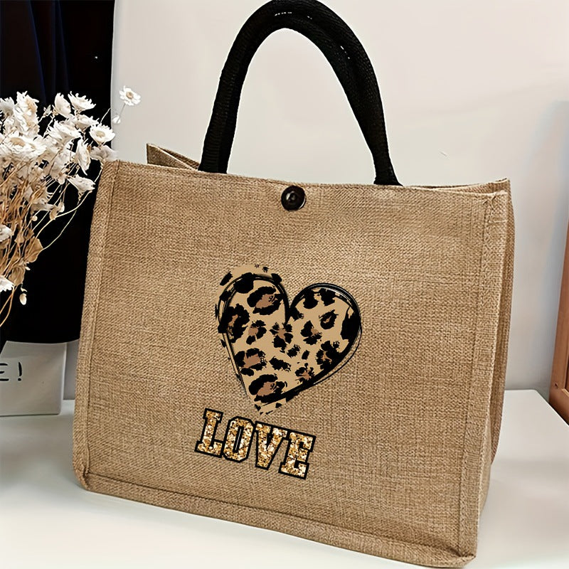 2-Piece Leopard Print Mini Handbag Set