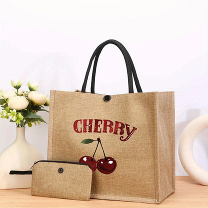2-Piece Leopard Print Mini Handbag Set