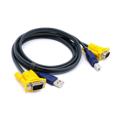 2 Port VGA KVM Switch for Keyboard Mouse Sharing