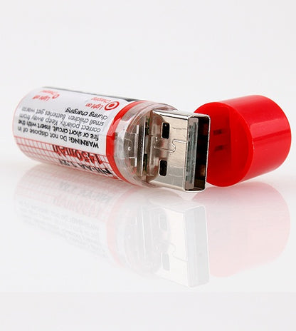 2 x USB 1450mAh Rechargeable Batteries Charge with USB Ease
global-swanky 2