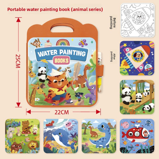 Reusable Magic Water Drawing Book for Kids Creative Learning
