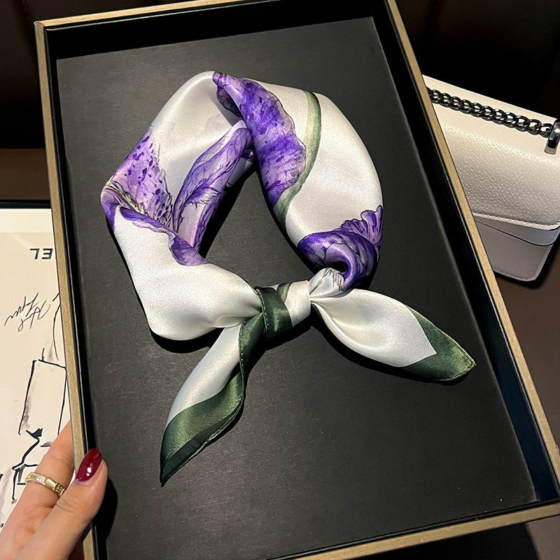 Buy Beige Silk Square Scarf for Women Versatile & Easy to Style