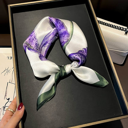 Buy Beige Silk Square Scarf for Women Versatile & Easy to Style