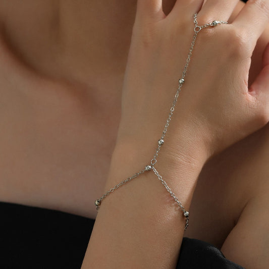 Buy Stylish Ring Bracelet with Premium Light-Luxury Finish