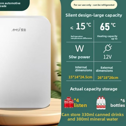 Portable Semiconductor Car Refrigerator 8L Dual Power