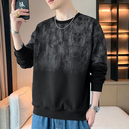 New Tie Dye Crew Neck Hoodie for Men – Stylish Everyday Wear