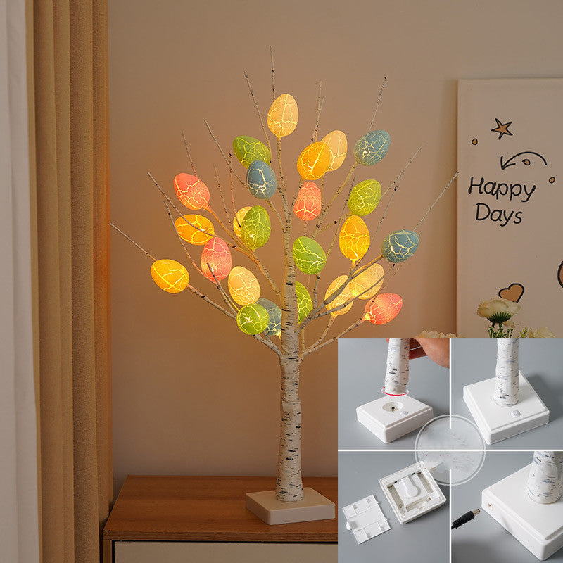 Easter Decoration 60cm Birch Tree LED Light for Spring Party