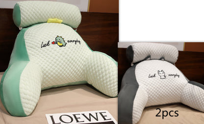 Sofa Fluffy Cushion Triangle Reading Backrest Pillow Comfort