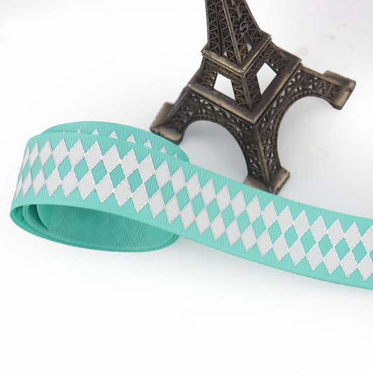 25mm Bronzing Geometric Rib Ribbon – Stylish Craft Ribbon