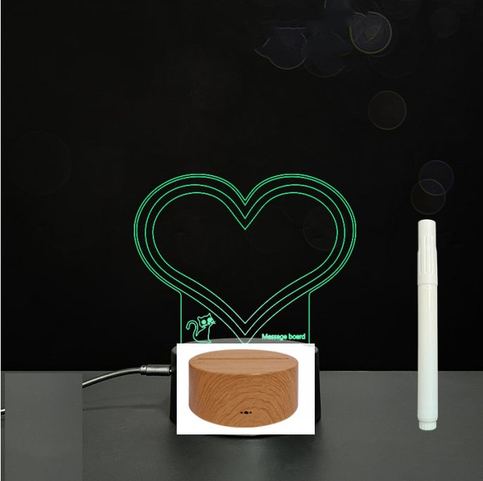 3D Acrylic Handwriting LED Message Board for Creative Decor