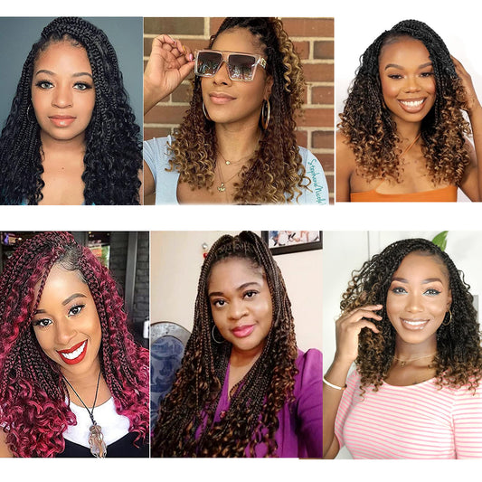 Chemical Fiber Hair Three-Strand African Braid Crochet Style