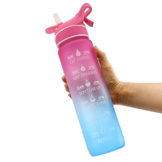 Buy Sports Water Bottle with Straw – Bounce Cover Space Cup Pro