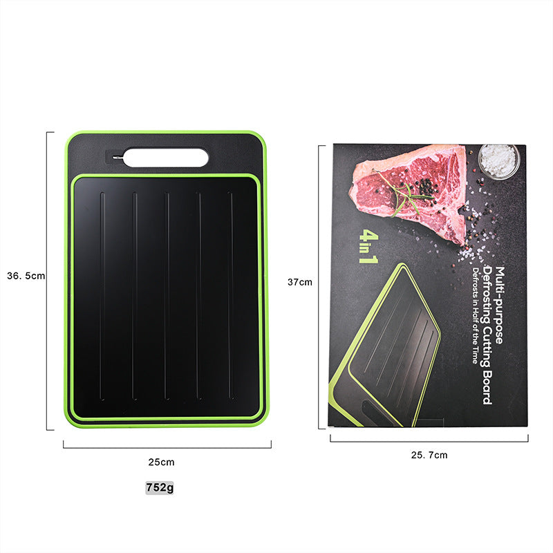 Dual-Sided Aluminum Cutting Board with Knife Sharpener