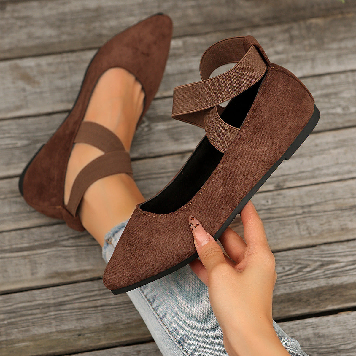 Lightweight Retro Women's Shoes Comfortable Round-Toe Design