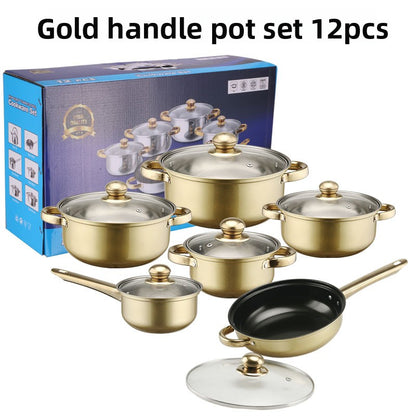Premium Stainless Steel Cookware Kitchen Pots and Pans Set