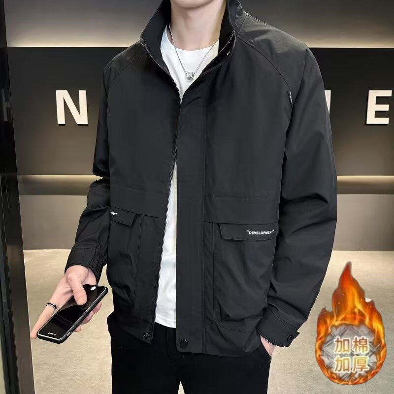 Buy Men’s Stylish Stand-Collar Casual Jacket Online Today