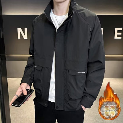 Buy Men’s Stylish Stand-Collar Casual Jacket Online Today