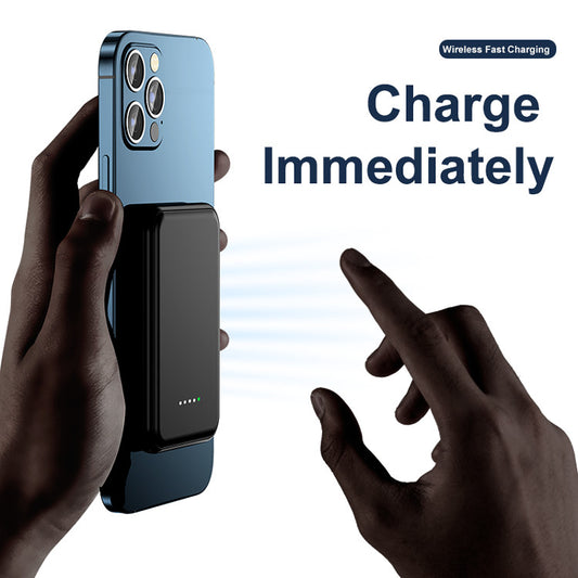 Buy 5000mAh Mini Magnetic Wireless Power Bank Portable Charger