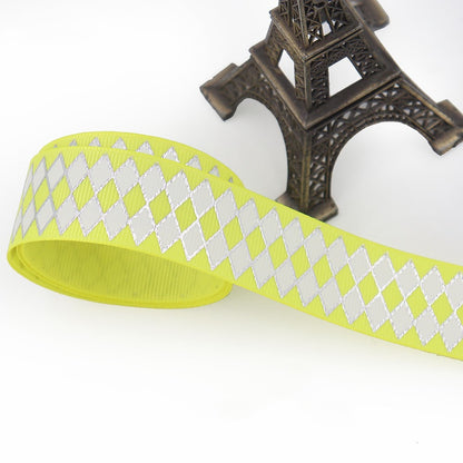25mm Bronzing Geometric Rib Ribbon – Stylish Craft Ribbon