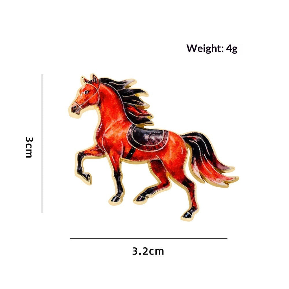 Cute Animal Zodiac Year Gift Brooch Trendy Jewelry Accessory