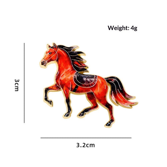 Cute Animal Zodiac Year Gift Brooch Trendy Jewelry Accessory