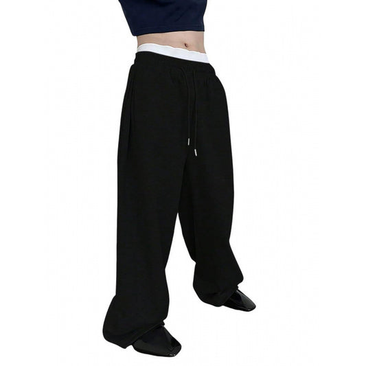 Buy Men’s Drawstring Waist Wide-Leg Loose Pants for Comfort