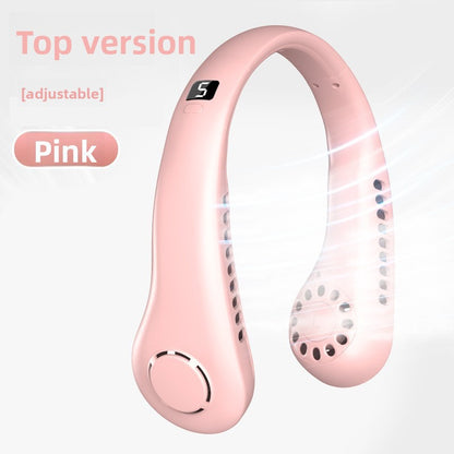 Portable Bladeless Neck Fan with USB Charging and Airflow