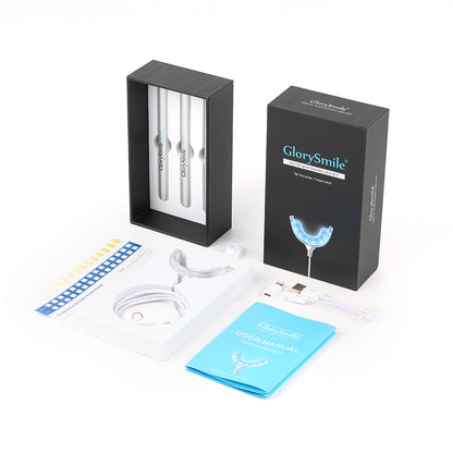 Portable Teeth Whitening Kit With LED Light and Gel Care Use