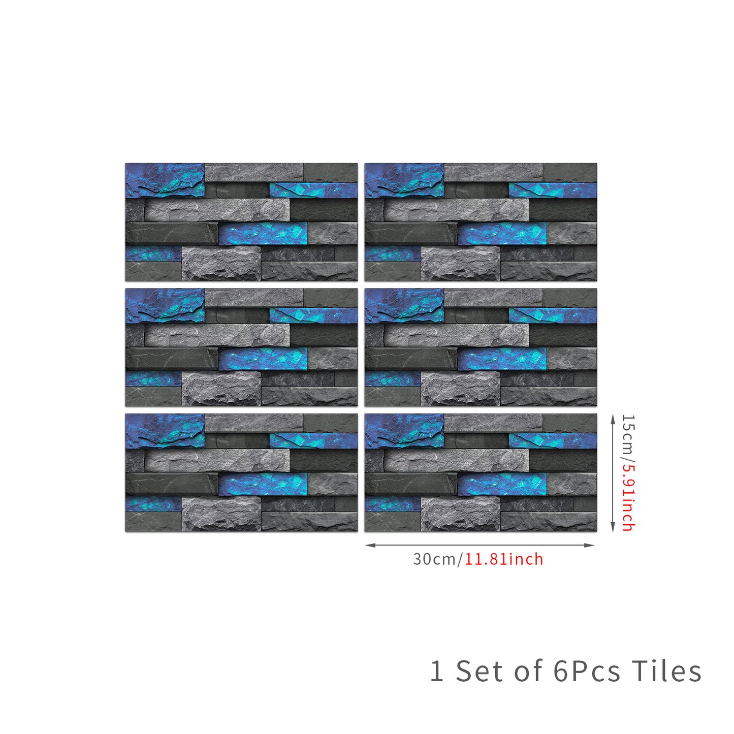 American Tile Wallpaper Imitation Design for Home Decor Use