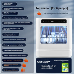 E804 White 8-Person Dual-Mode FaucetSelfSuction