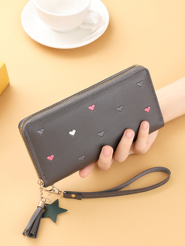 Buy Cute Mini Embroidered Long Wallet For Women Elegant Daily Use
