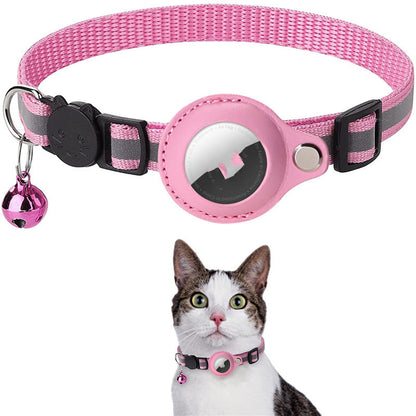 Buy Reflective AirTag Pet Collar – Waterproof Holder Cats & Dogs